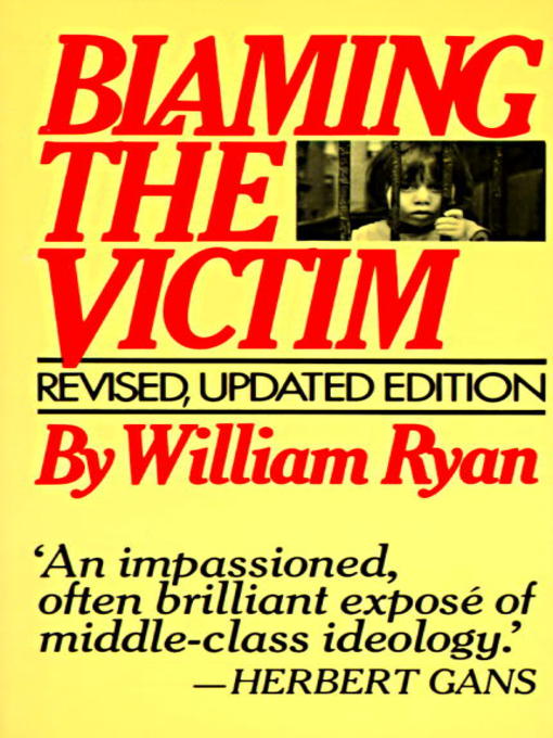 Title details for Blaming the Victim by William Ryan - Wait list